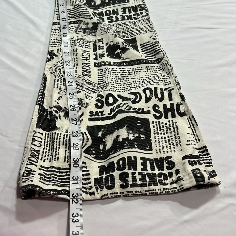 Garage denim low rise newspaper flares size 00 - Picture 8 of 10